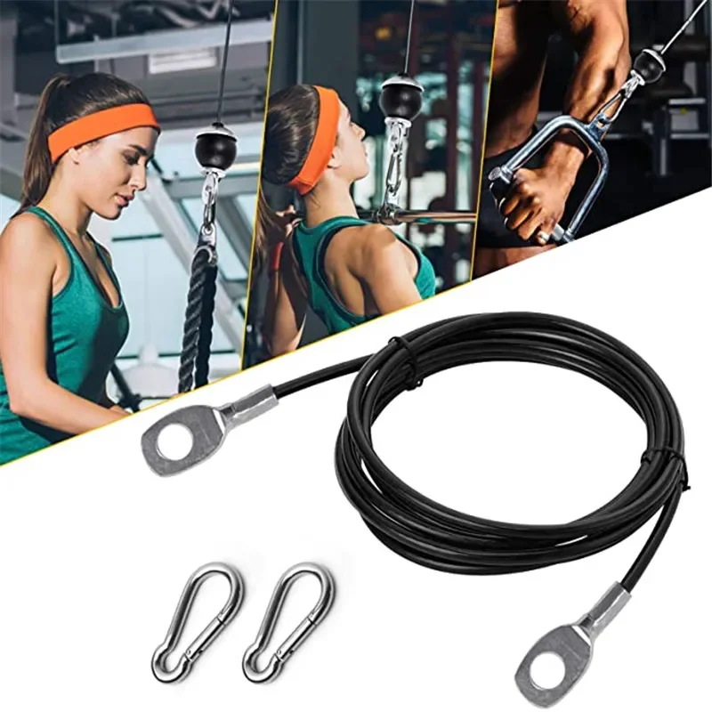 Crossfit Equipment - 2M-5M Fitnessapparatuur Accessoires Stalen touw Verstelbare