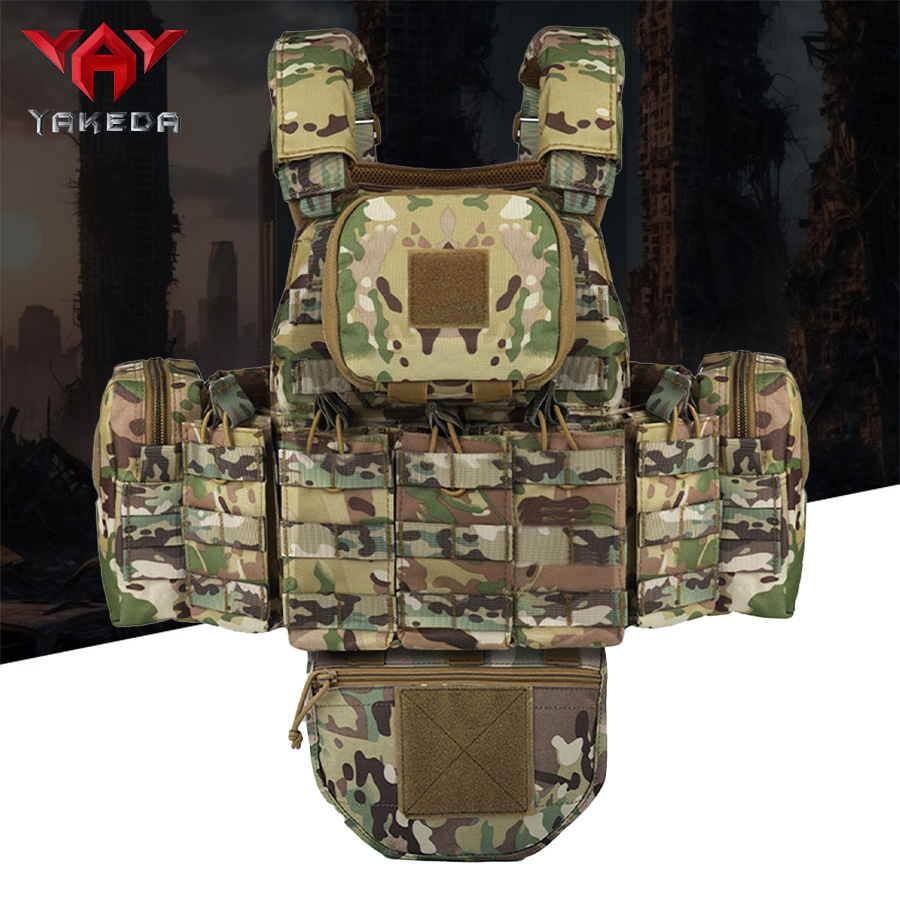 Crossfit Vest - YAKEDA Vijfdelig trainingsvest voor uitrustingstas, waterdicht,