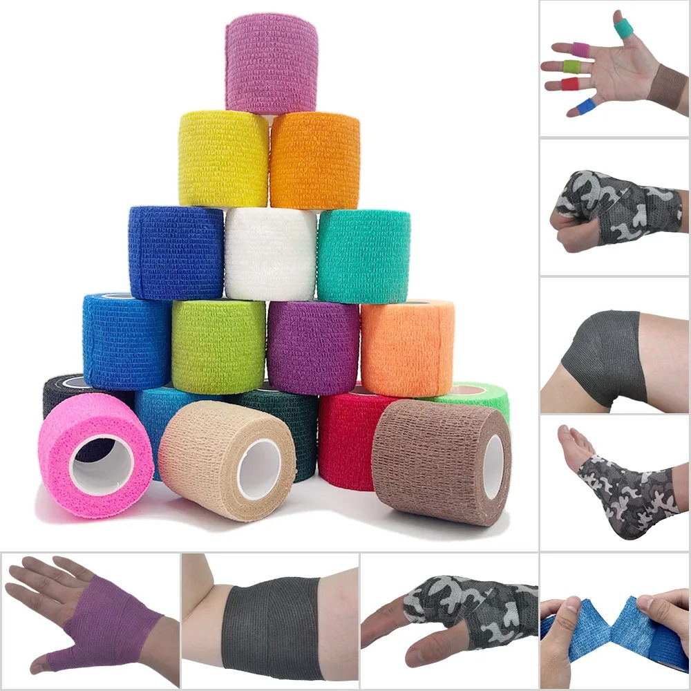 Finger Tape Athletic - 18-kleuren kleurrijke atletische wikkeltape zelfklevende elastische