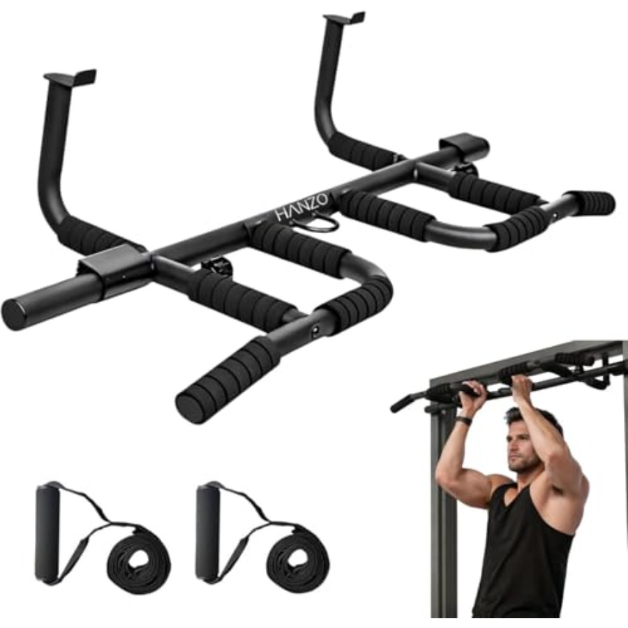 Pull Up Bar Grip - Deurkozijn Pull-up Bar Set met Hangriemen