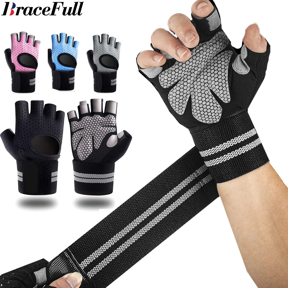 Crossfit Equipment - 1 paar halve vinger gym fitnesshandschoenen