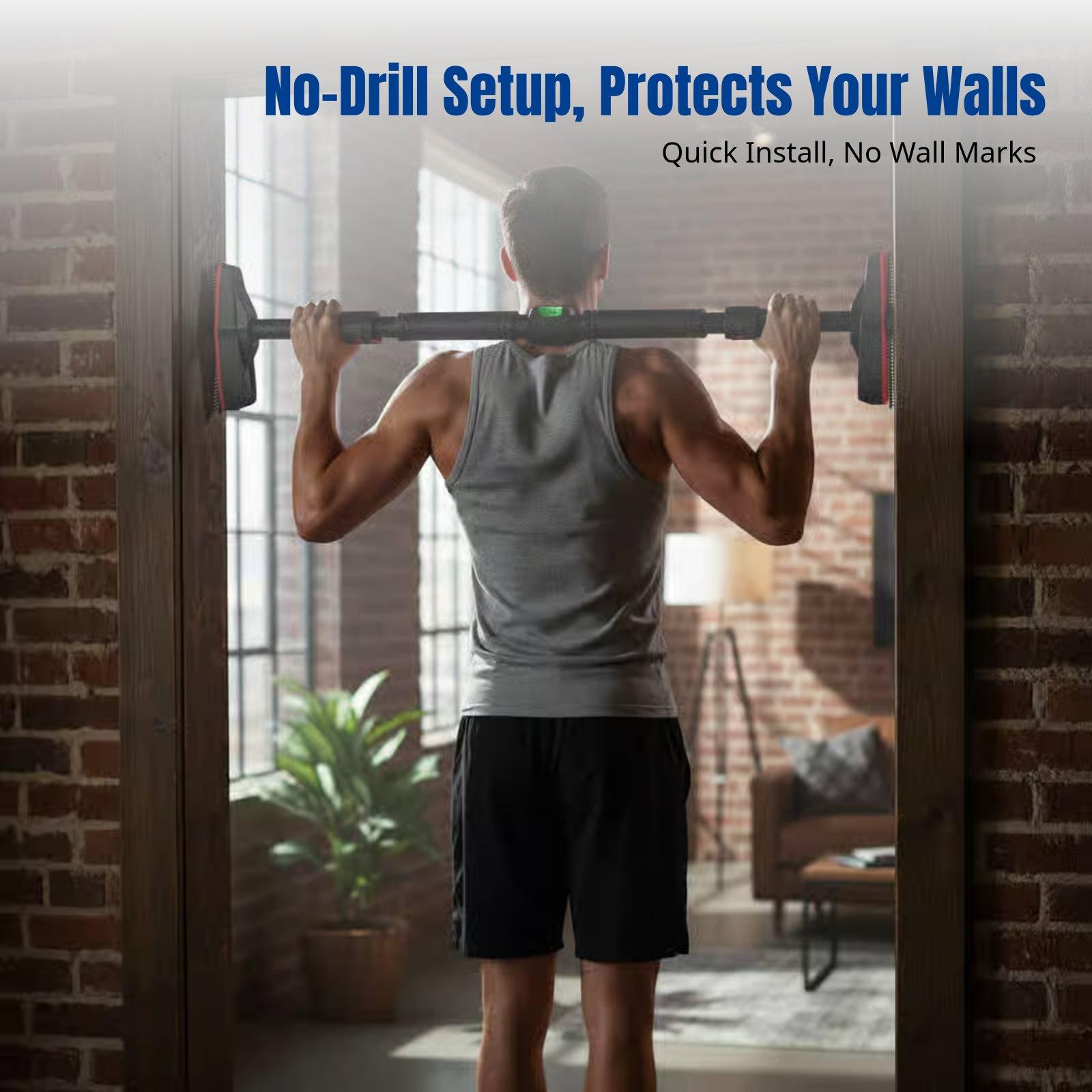 Pull Up Bar Grip - Zware Deurframe Pull-up Bar van Koolstofstaal