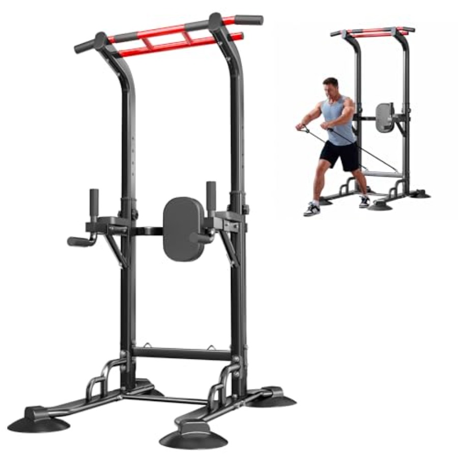 Pull Up Bar Grip - Homegym pull-up bar station: zwart stalen,