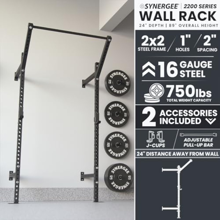 Wandgemonteerde squat rack voo - Pull Up Bar Grip recensie en prijs