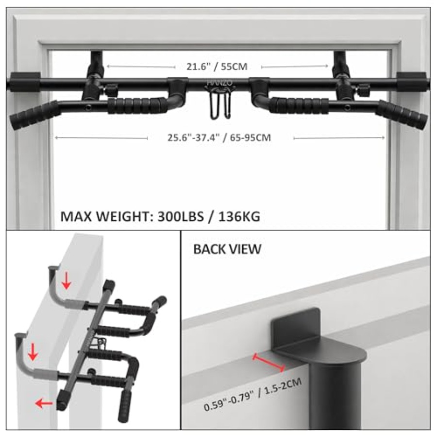 Deurkozijn Pull-up Bar Set met - Pull Up Bar Grip recensie en prijs